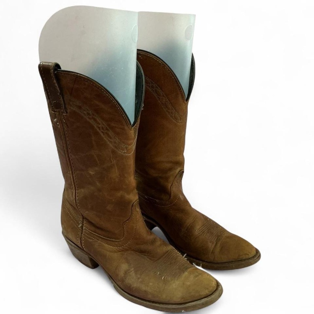 Laredo Brown Leather Cowboy Boots Western Riding‎ Boots